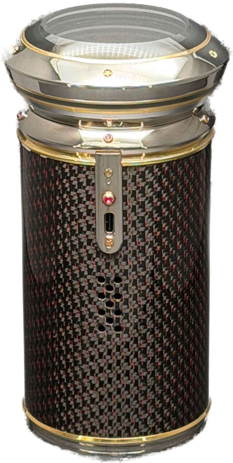 Carbon Fiber with Red Thread