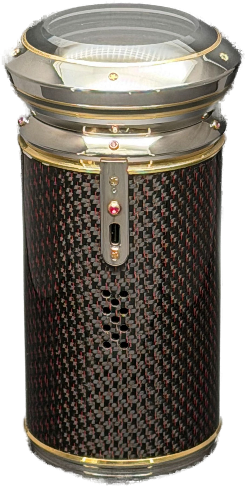 Carbon Fiber with Red Thread